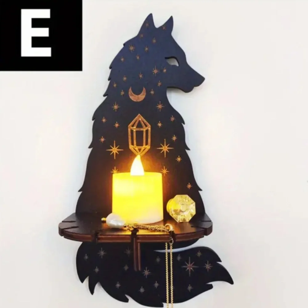 NIP! Black & Gold Crystal & Gemstone Wall Mounted Display Shelves! You Pick ONE!